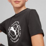 4jk Puma 673202-01 JR T-shirt Active Sports Graphic - black